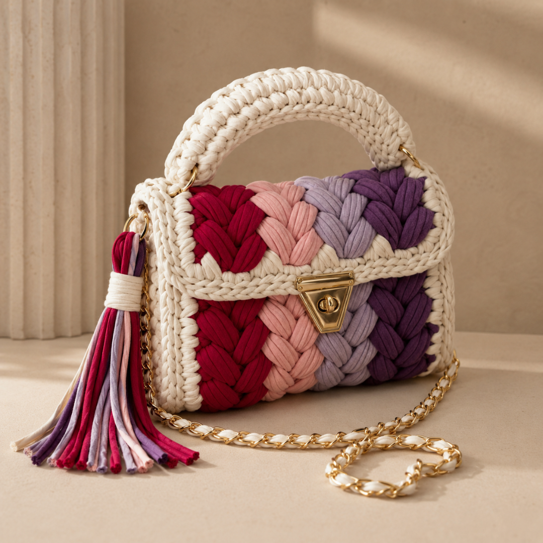 Orchid Charm Handbag