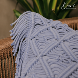 Purple Macrame Cushion Cover