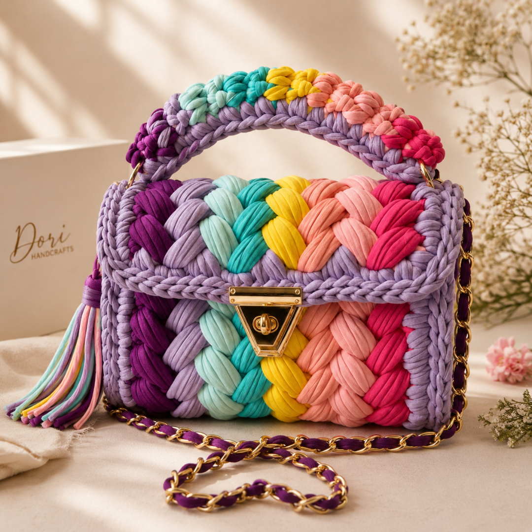 Chunky Rainbow Clutch