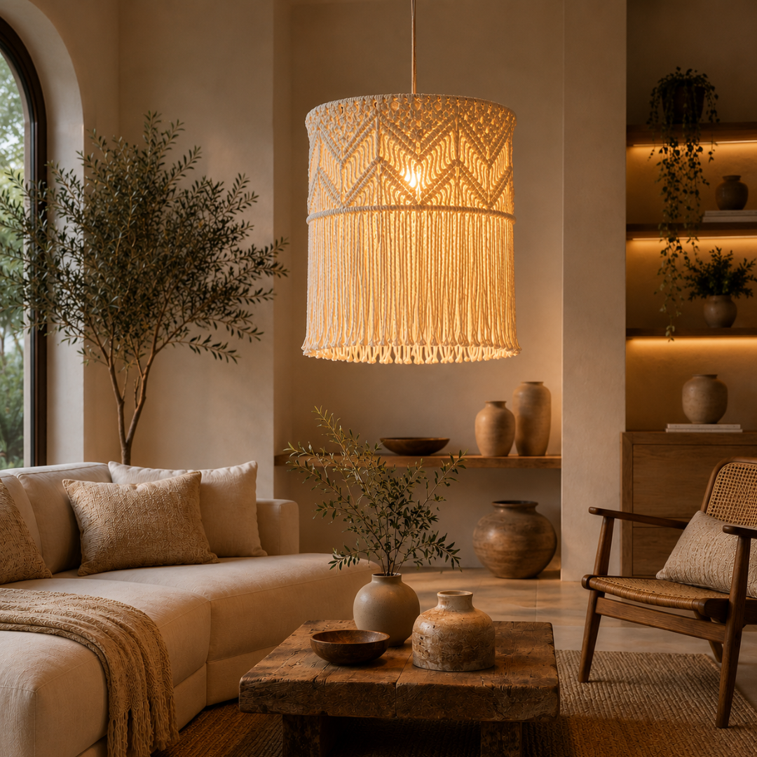 Dori Ivory Fringe Chandelier