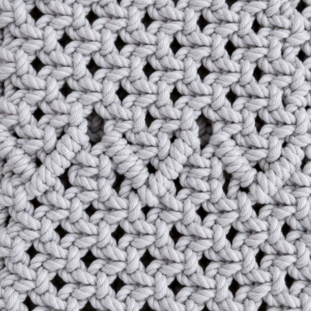 Grey Knot Macrame Mobile Sling Bag
