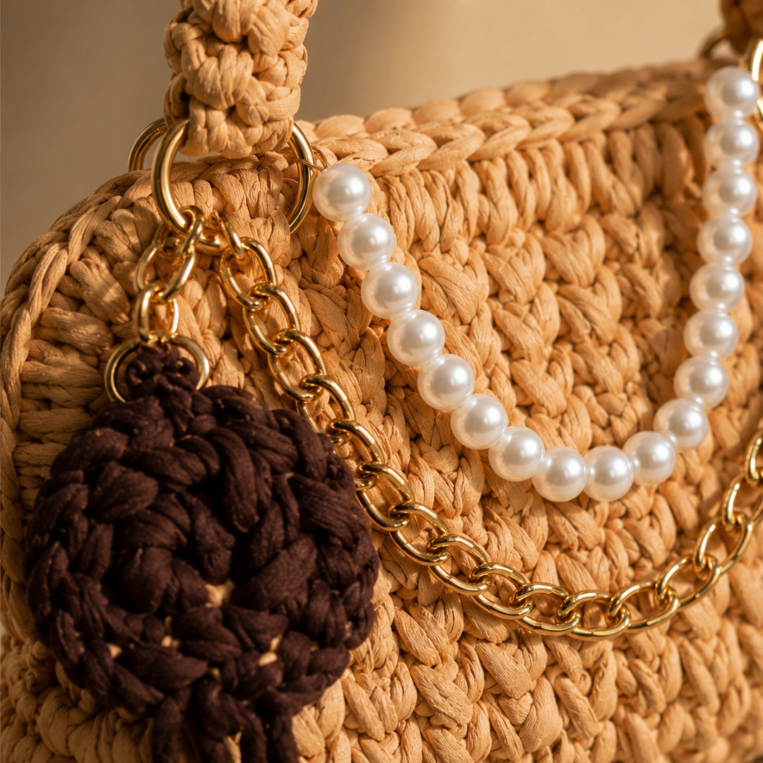 The Mocha Blossom Handbag