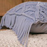 Purple Macrame Cushion Cover