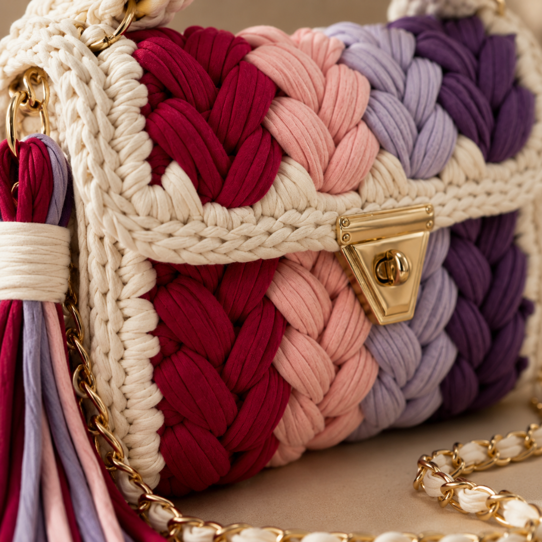Orchid Charm Handbag
