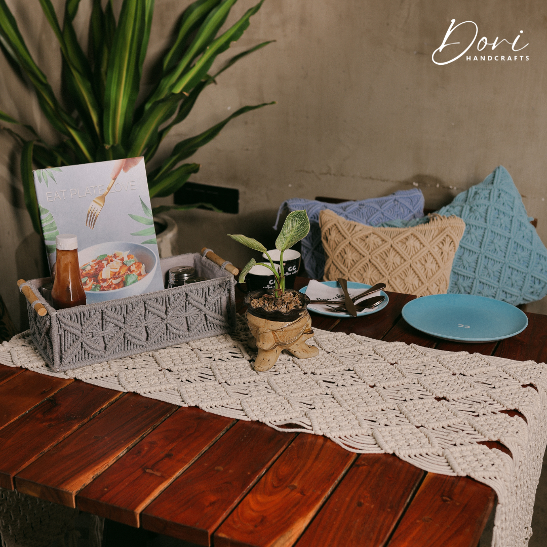 Aurora Macrame Table Runner