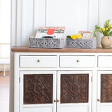 Set of 2 Macrame Storage Baskets