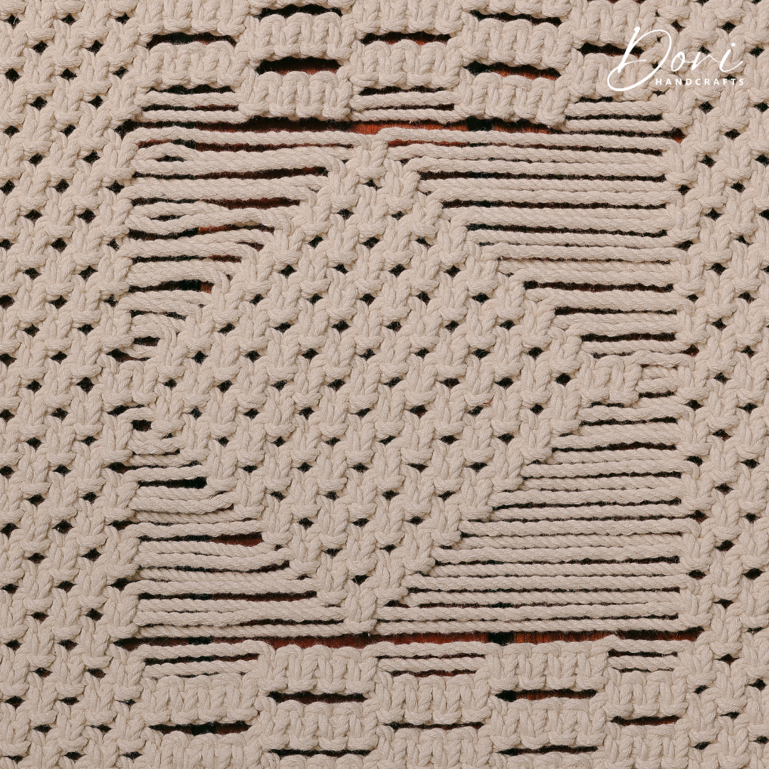 Serene Weave Macramé Table Runner