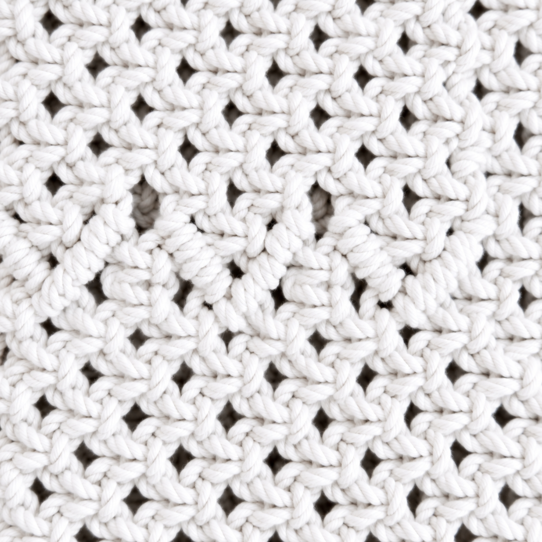 White Knot Macrame Mobile Sling Bag