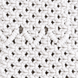 White Knot Macrame Mobile Sling Bag