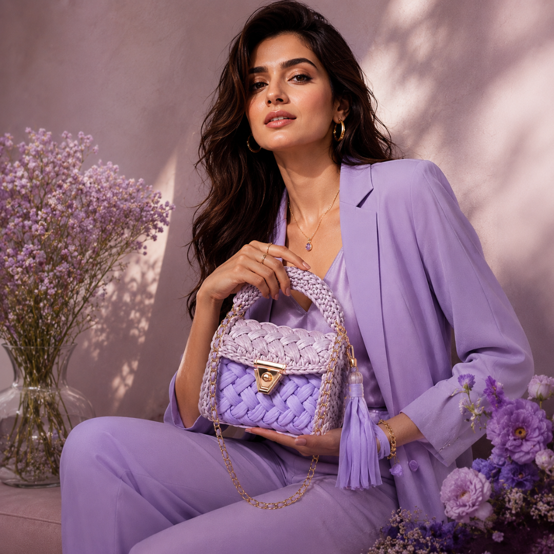 Lilac Bloom Handbag