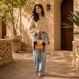 The Mocha Blossom Handbag