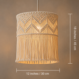 Dori Ivory Fringe Chandelier