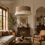 Aaranya Jute Tassel Chandelier