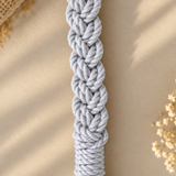 Grey Knot Macrame Mobile Sling Bag