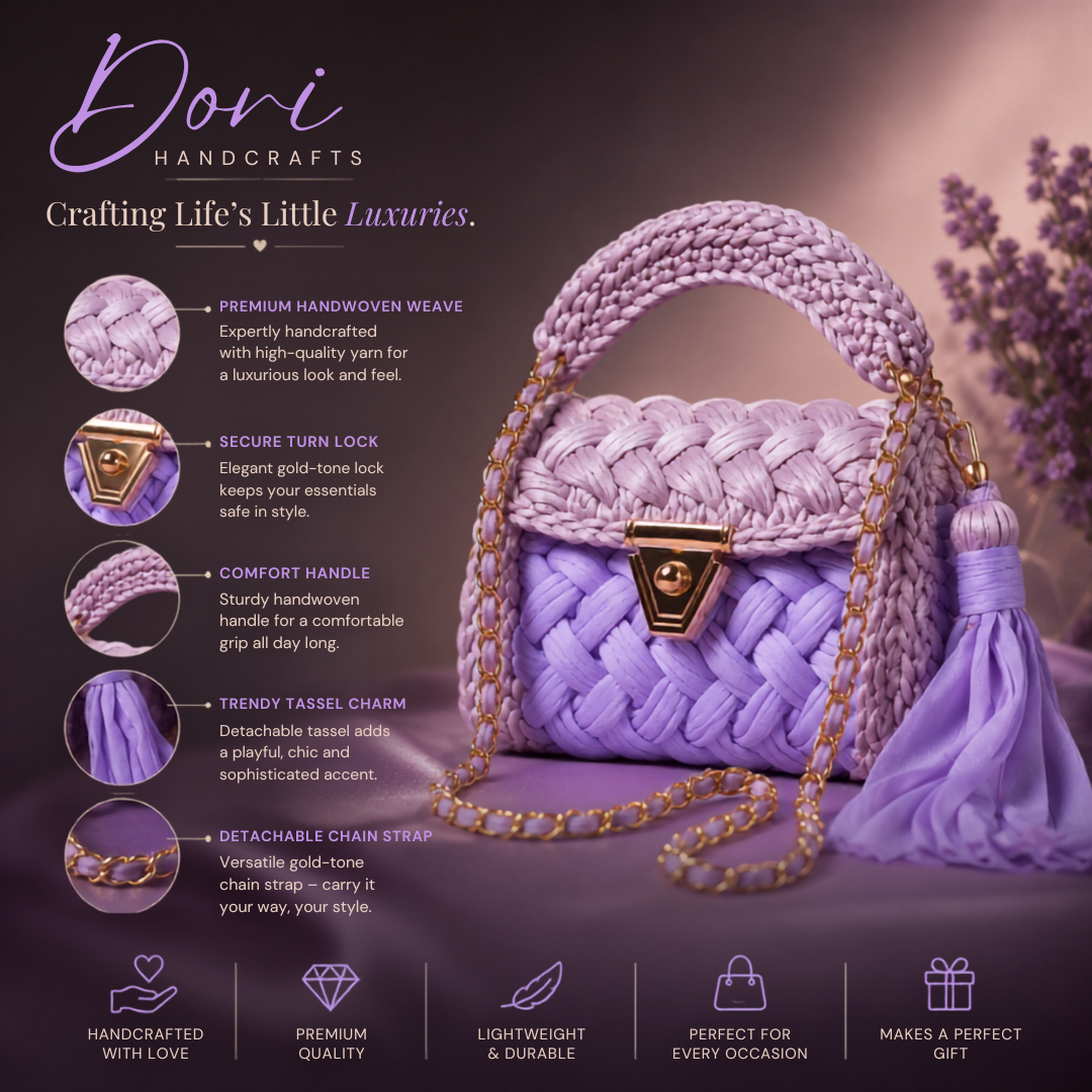 Lilac Bloom Handbag