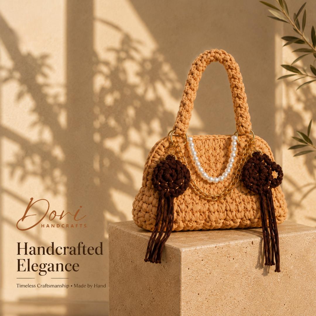 The Mocha Blossom Handbag