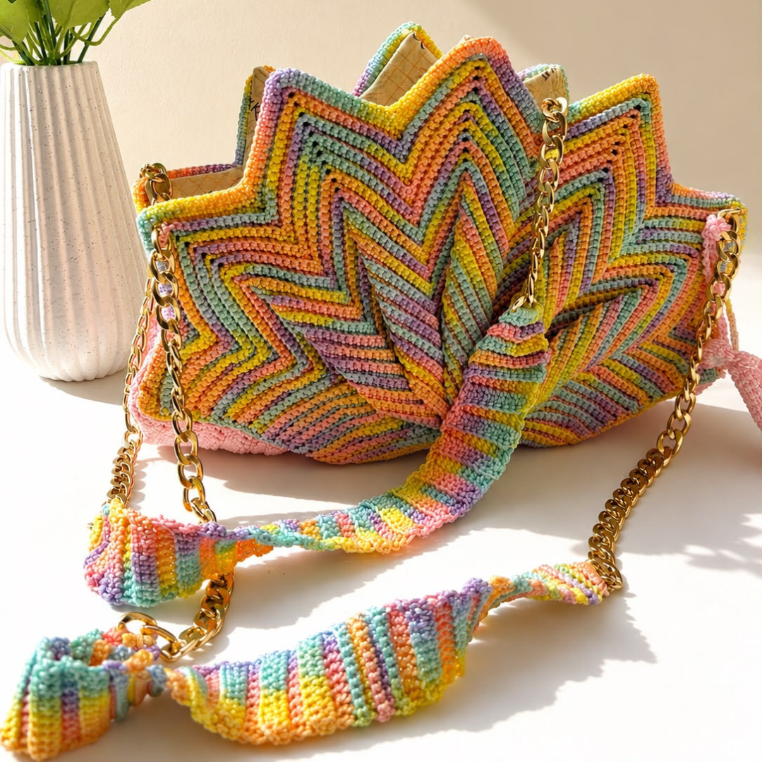 Rainbow Lotus Tote