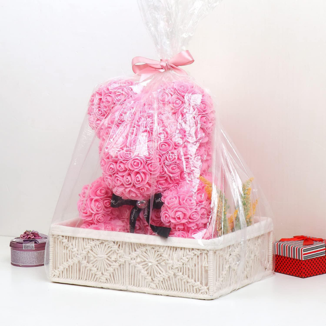 Set of 3 Boho Decor Baskets with Removable Linen