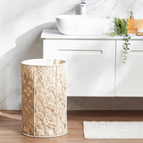 Cotton Pearl Round Handmade Storage Laundry Basket