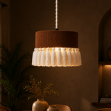 Brown Macrame Pendant Chandelier