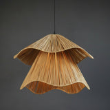Terra Bloom Raffia Pendant Light