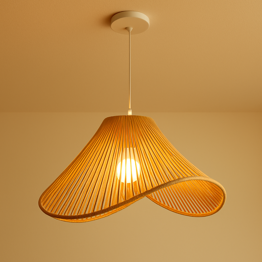 Solara Wave Jute Hanging Light