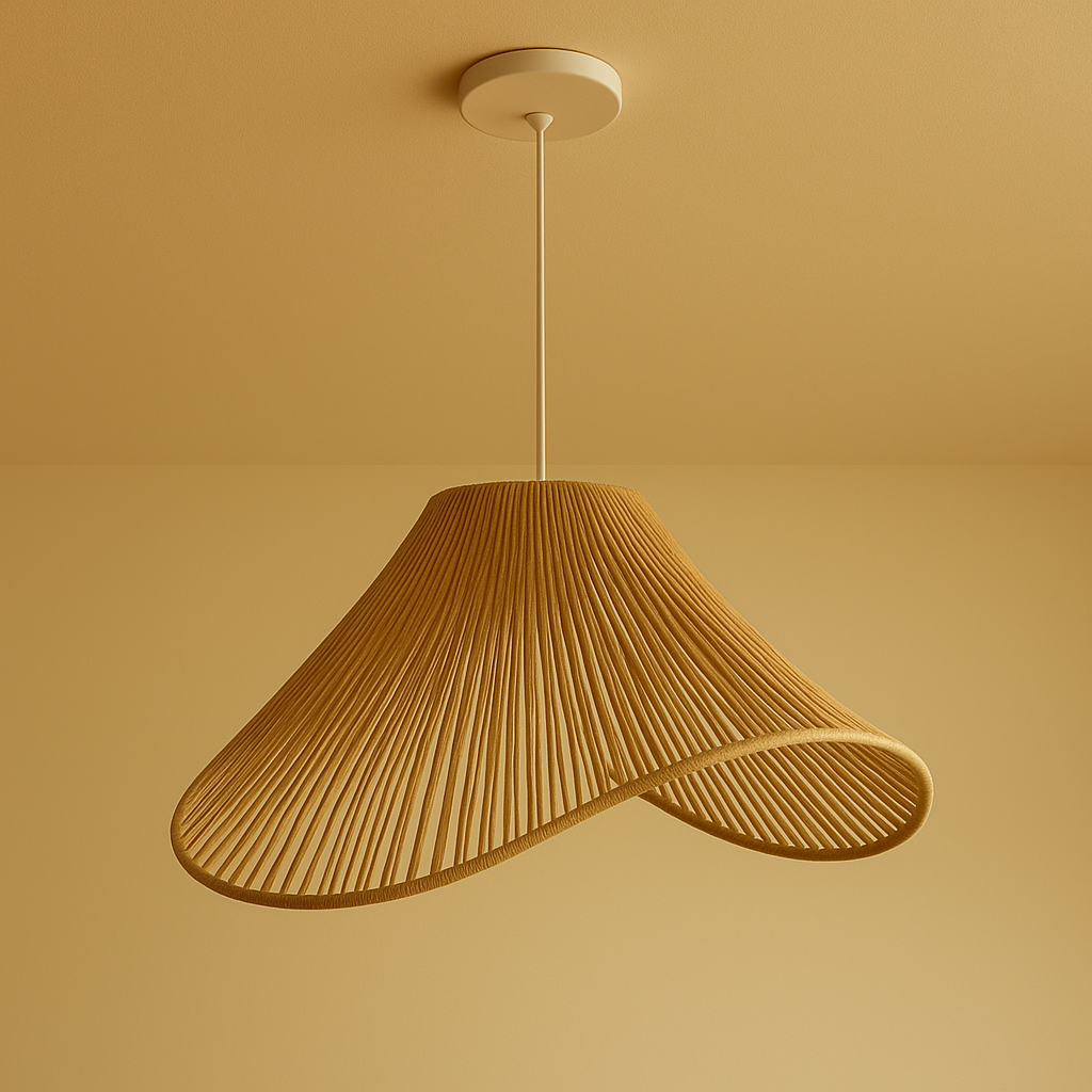 Solara Wave Jute Hanging Light
