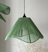 Sage Bloom Jute Pendant Light