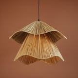 Terra Bloom Raffia Pendant Light