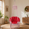 Baby Pink Macrame Hanging Swing Chair