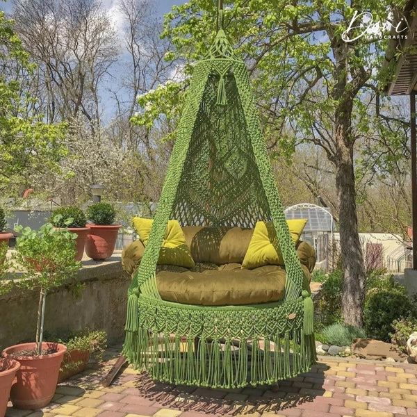 Green Macrame Swing 2