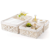 Set of 3 Boho Decor Baskets with Removable Linen