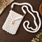White Bead Macrame Mobile Bag