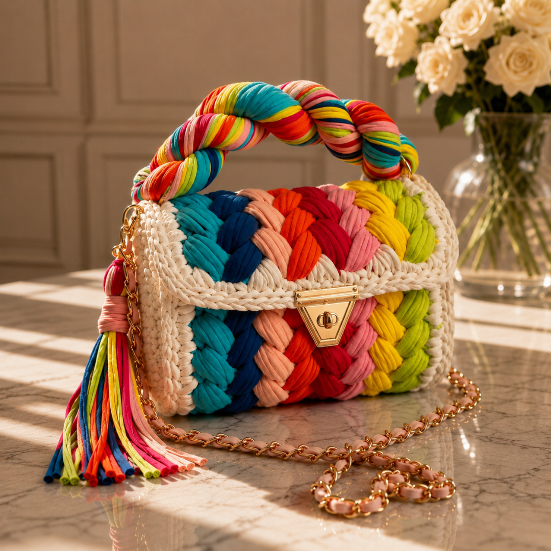 Rainbow Weave Bag