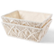 Set of 2 Macrame Storage Baskets – Off-white
