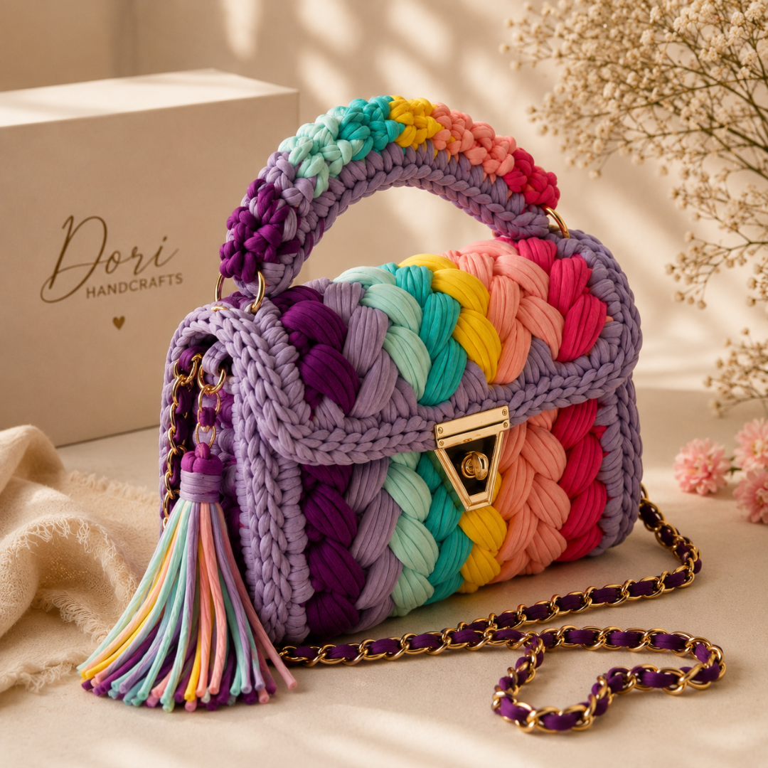 Chunky Rainbow Clutch