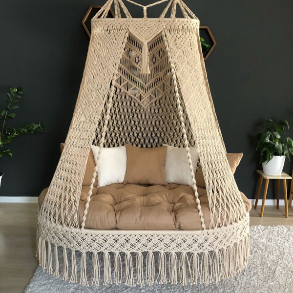 CloudKnot Macrame Swing