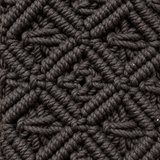 Black Diamond Knot Tassel Macrame Mobile Sling Bag