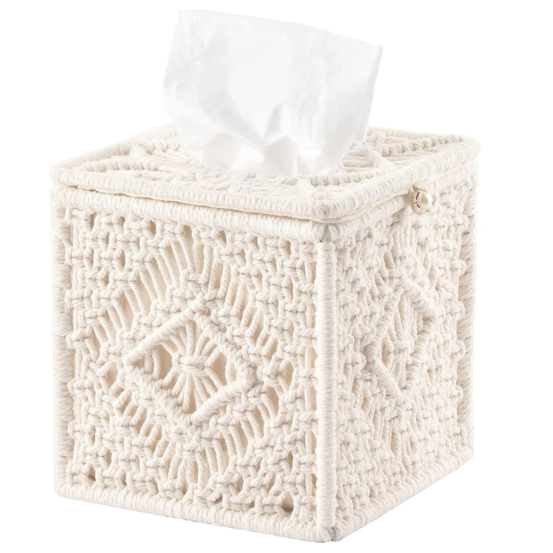 Macrame Tissue Box