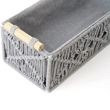 Set of 2 Macrame Storage Baskets
