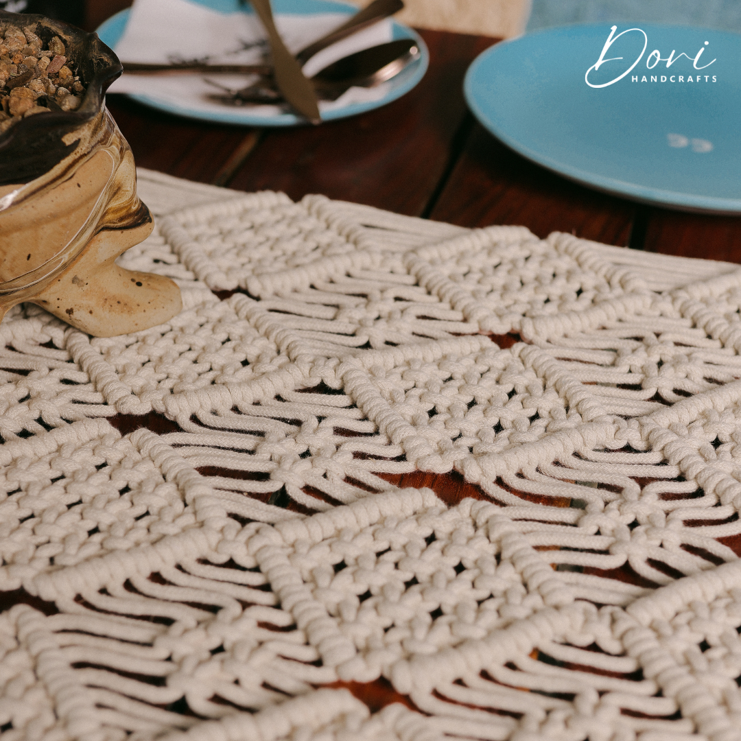 Aurora Macrame Table Runner