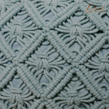 Dusty Sage Macrame Cushion Cover