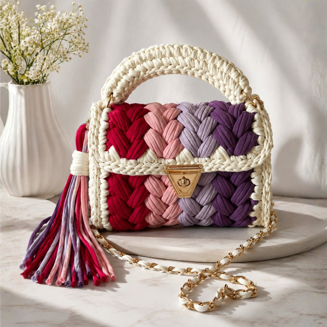 Orchid Charm Handbag