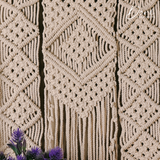 The Nordic Diamond Macrame Floating Shelf