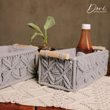 Macrame Storage Boxes set of 2