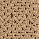 Beige Knot Macramé Mobile Sling Bag