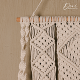 The Nordic Diamond Macrame Floating Shelf