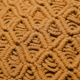 Yellow Macrame Cushion Cover