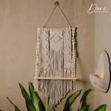 The Nordic Diamond Macrame Floating Shelf