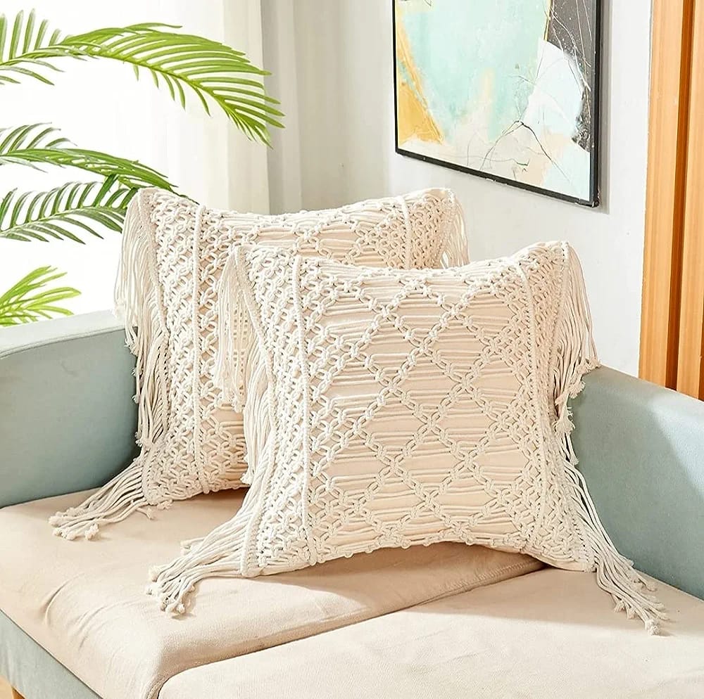 Macrame Cushion Cover